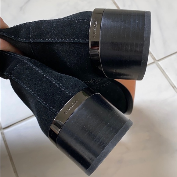 Coach suede knee height boots - Picture 3 of 9